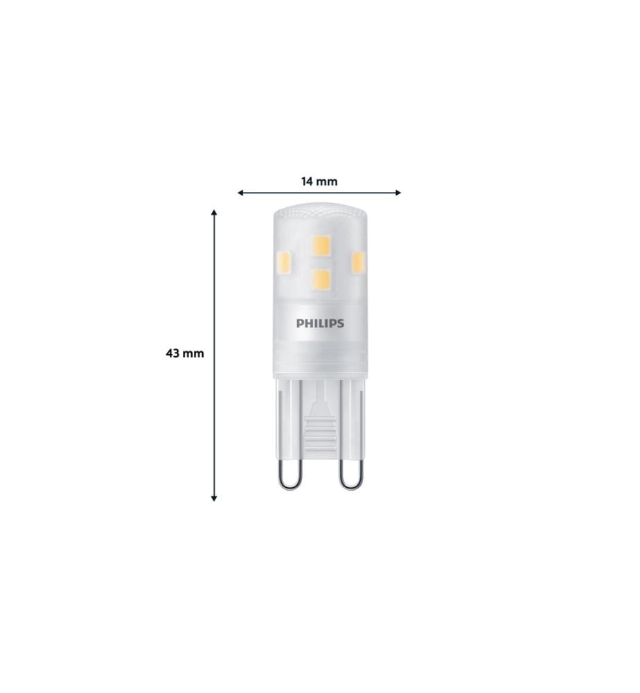 LED Brenner, 25 W, G9 x 6 Warmweiss (WW)