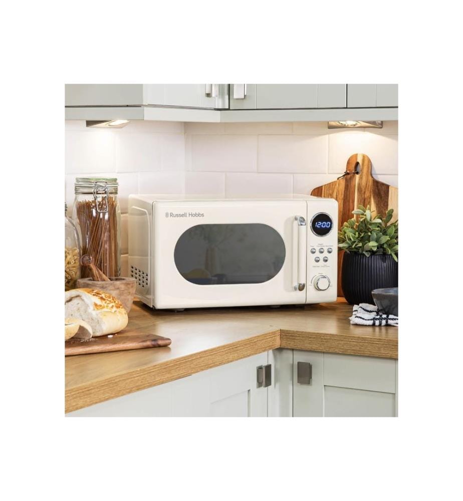 Retro microwave, 20 L, 800 W – Cream