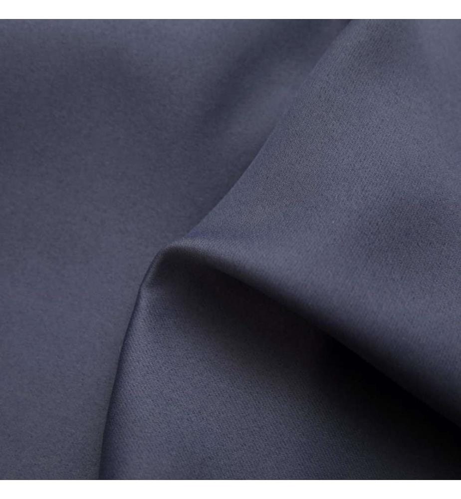 Rideau occultant et anneaux en métal Anthracite 290x245 cm