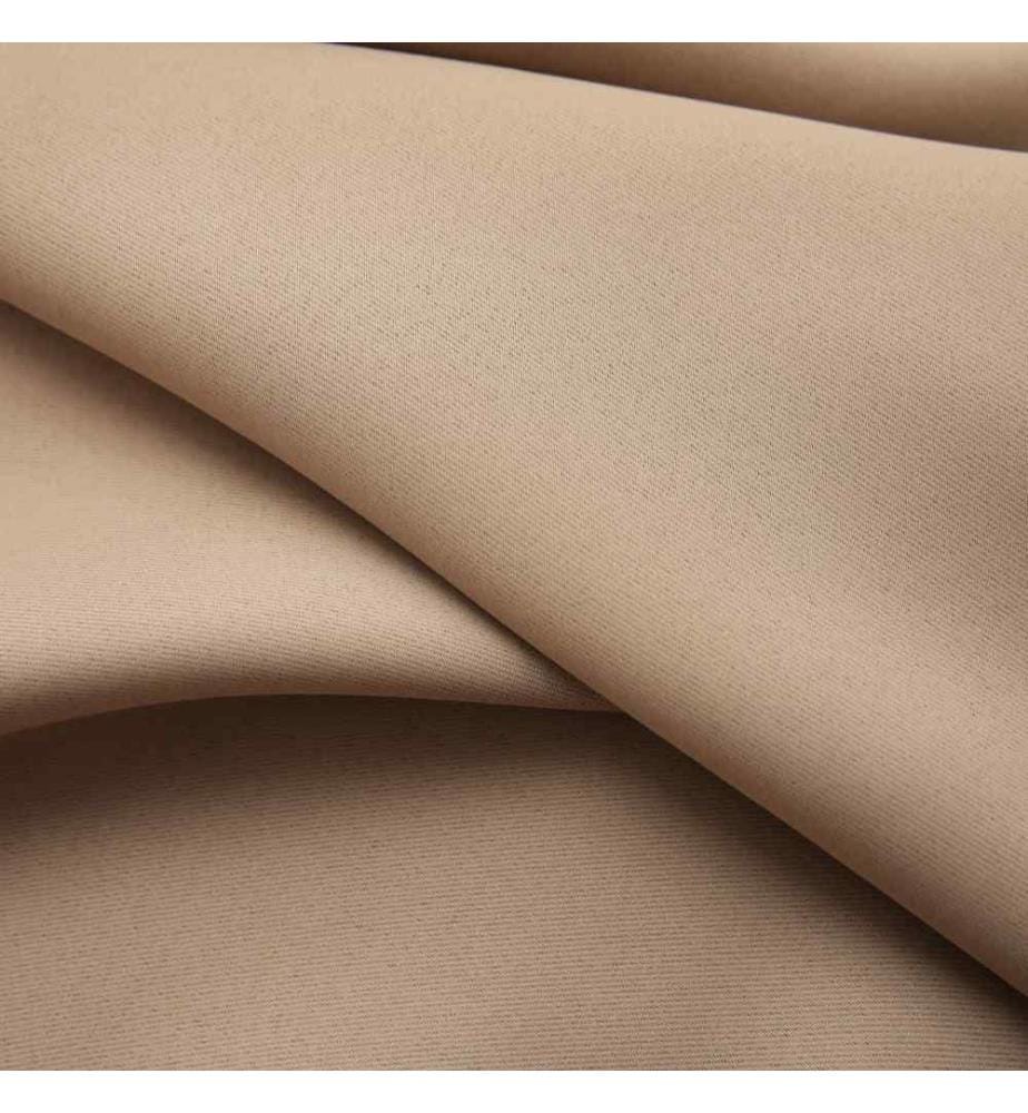 Verdunkelungsvorhang mit Haken Taupe 290 x 245 cm