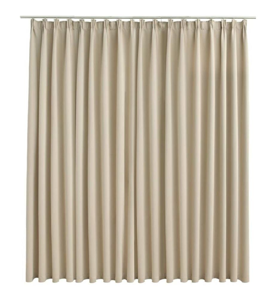 Verdunkelungsvorhang mit Haken Beige 290 x 245 cm