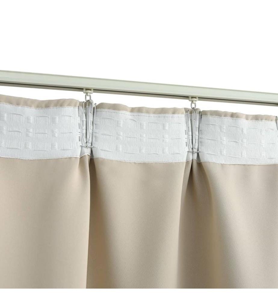 Verdunkelungsvorhang mit Haken Beige 290 x 245 cm