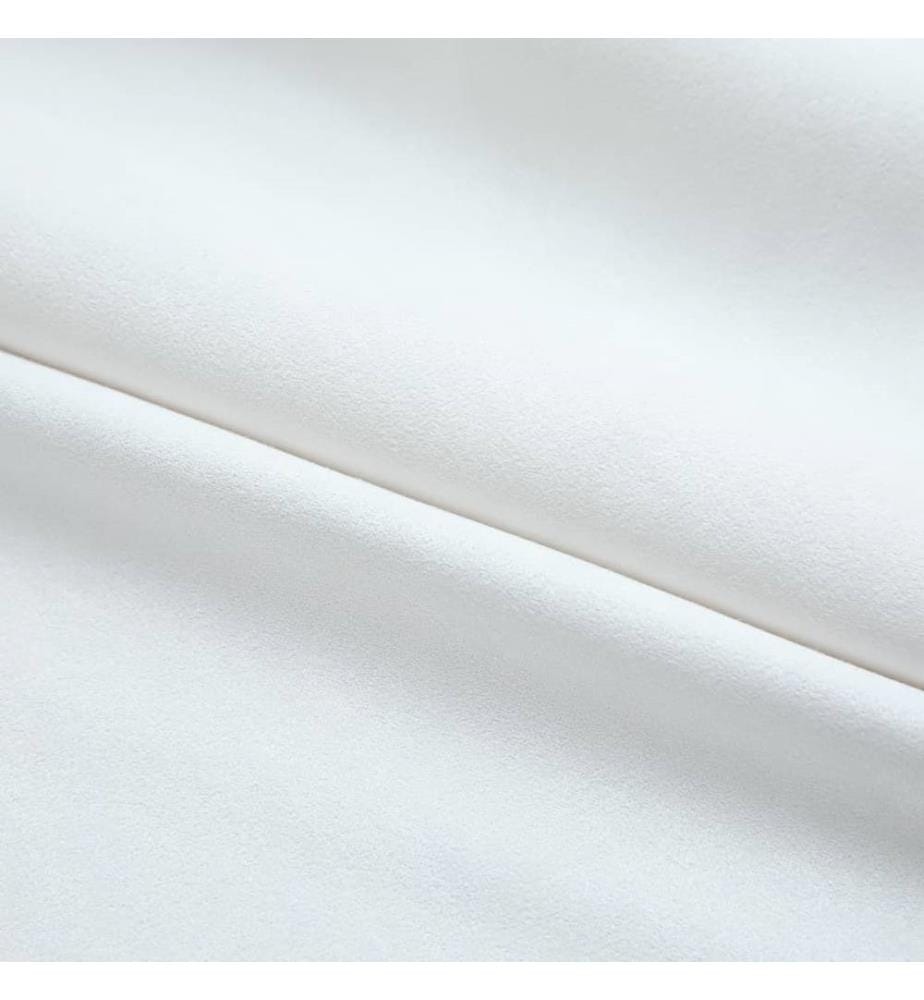 Rideaux occultants avec crochets 2 pcs Blanc cassé 140x225 cm