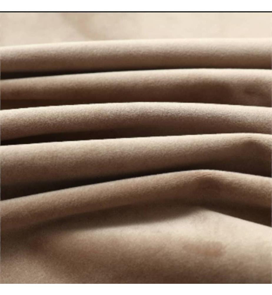 Verdunkelungsvorhang mit Metallösen Samt Beige 290 x 245 cm