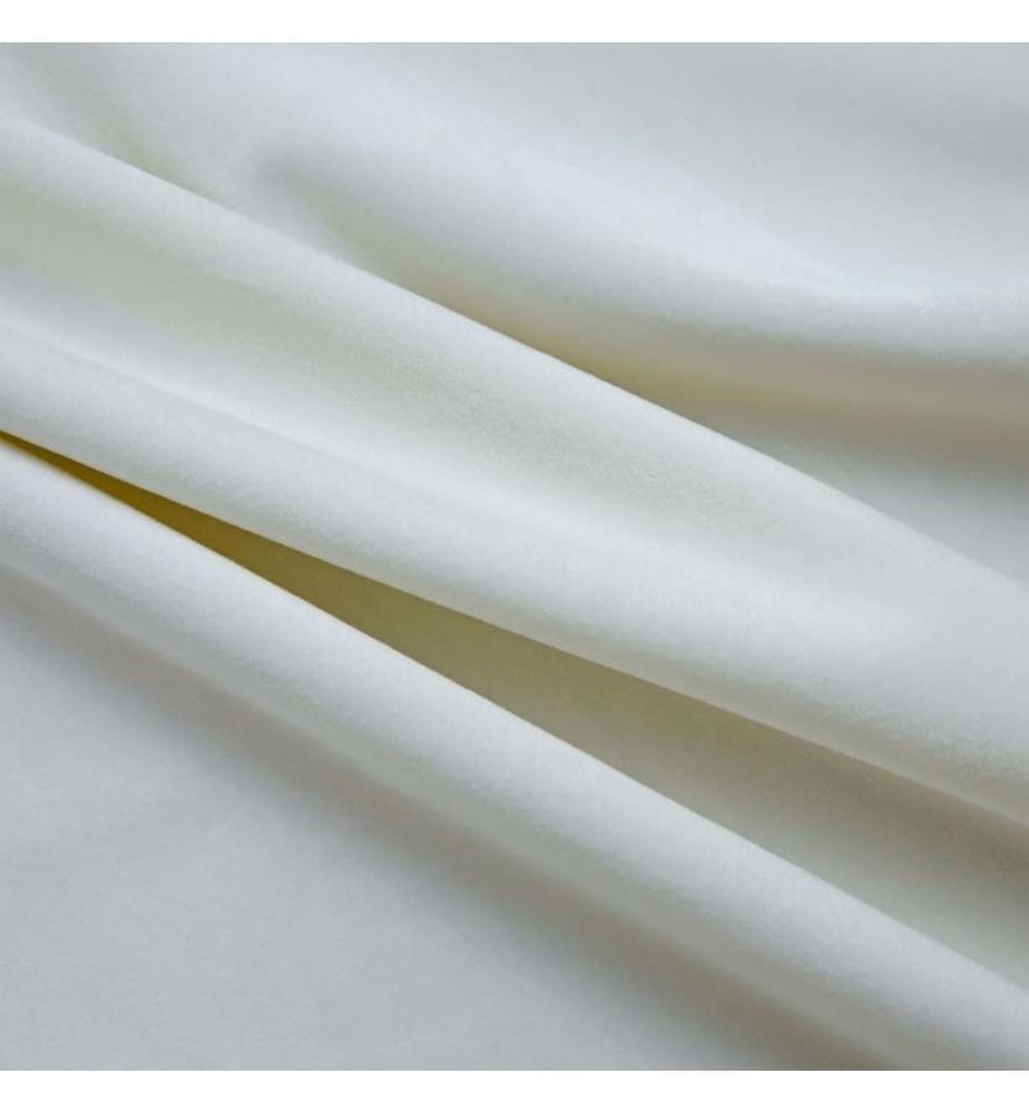 Rideaux occultants avec anneaux 2 pcs Velours Crème 140x175 cm