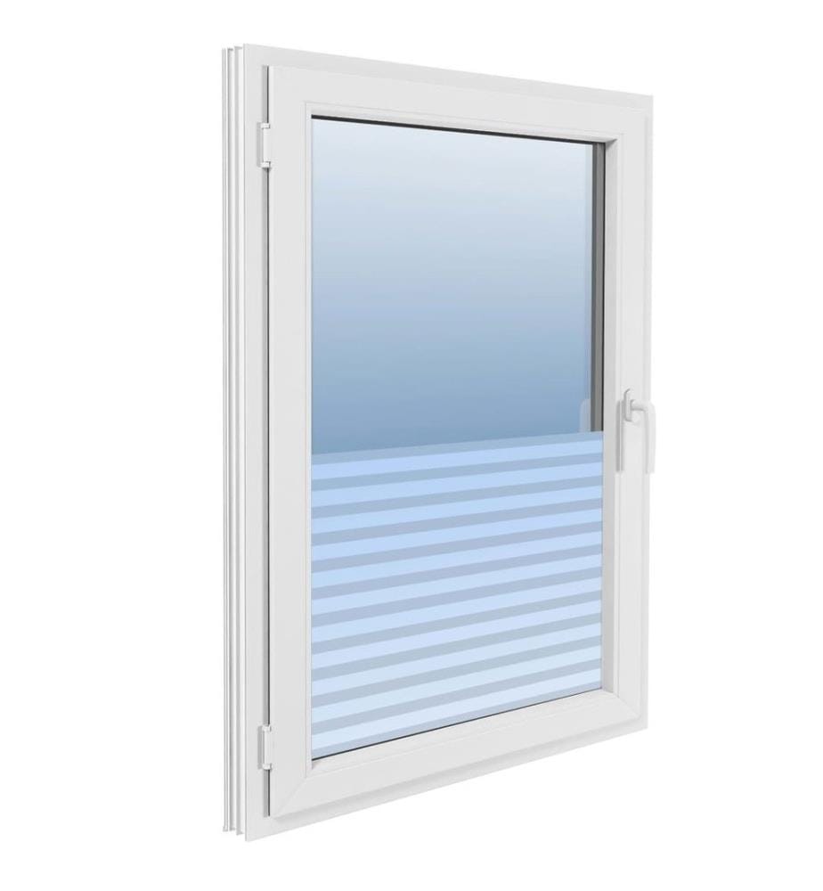 Fensterfolie Milchglasfolie Streifen Selbstklebend 0,9x20 m