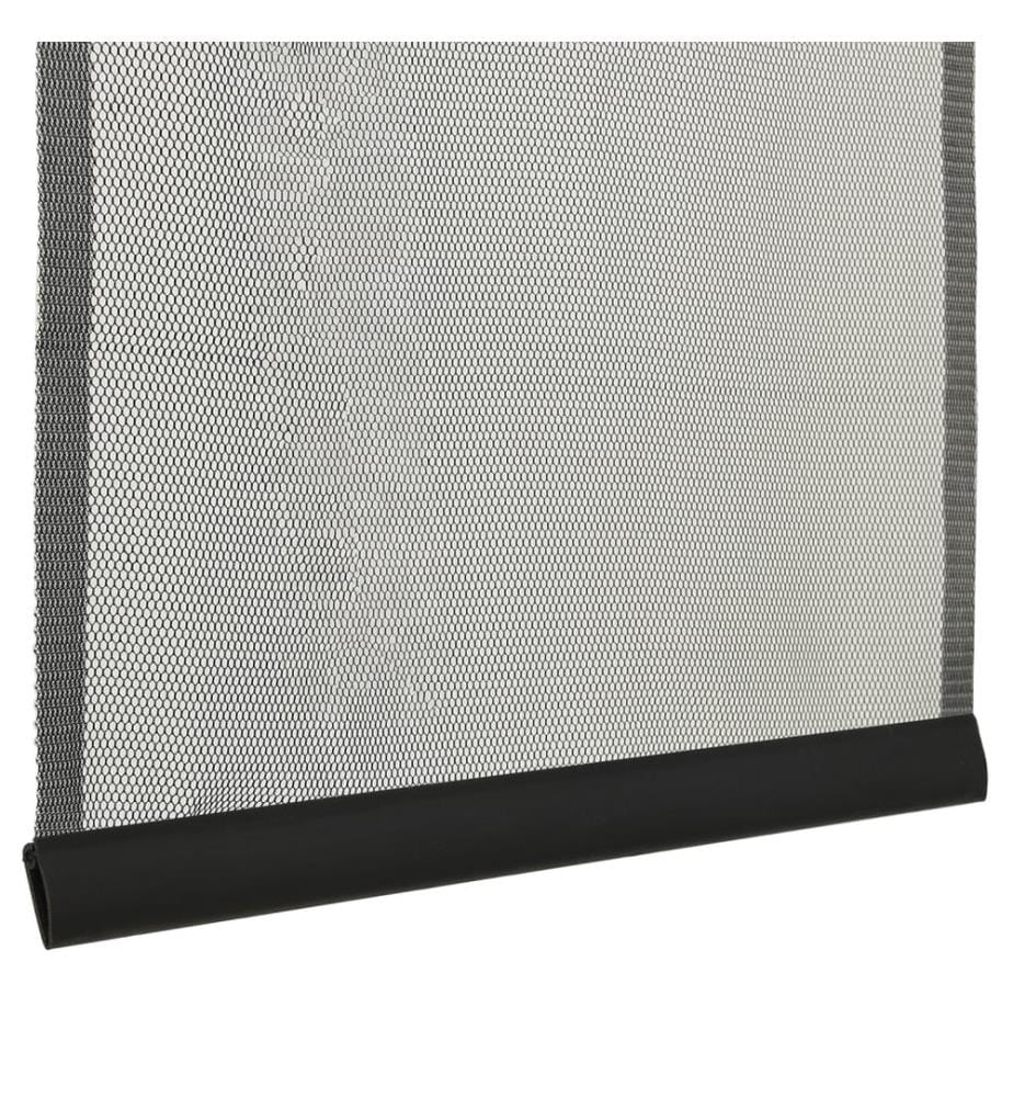 Insektenschutz für Türen 5-tlg. Netzvorhang Schwarz 120x240 cm