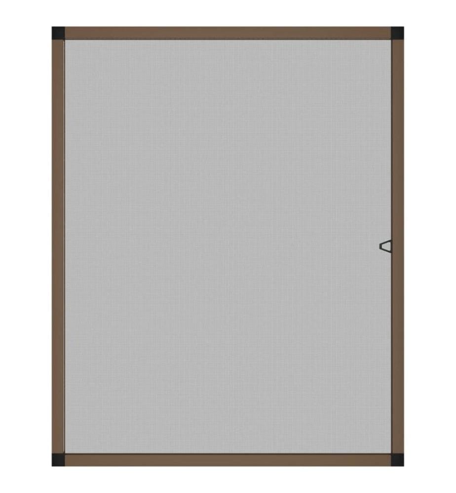 Insektenschutz für Fenster Braun 100x120 cm