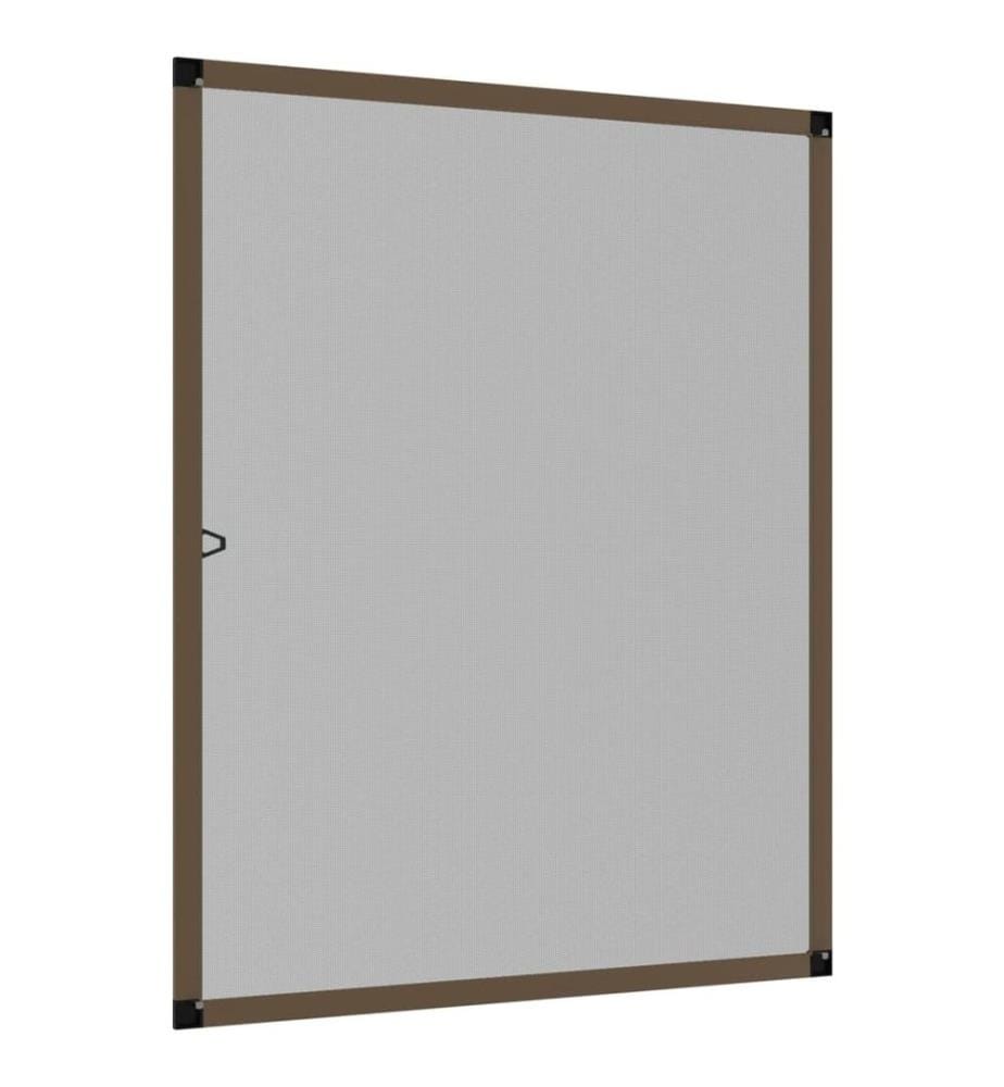 Insektenschutz für Fenster Braun 100x120 cm