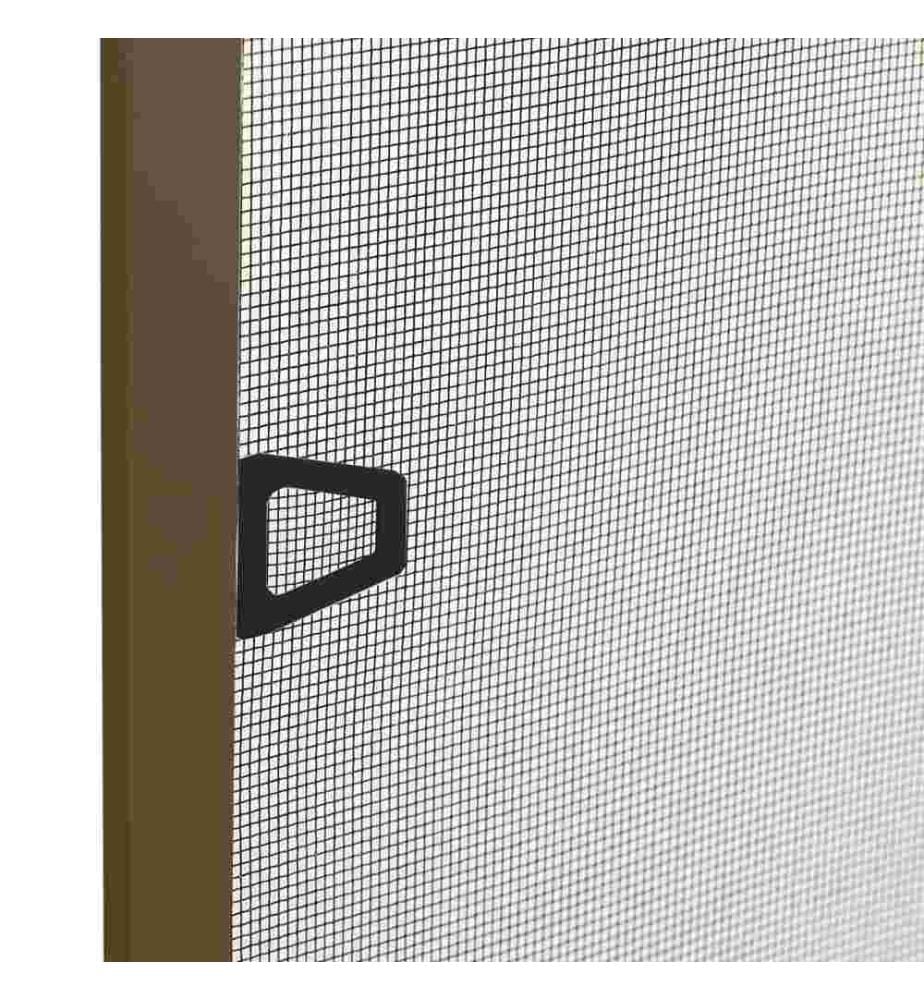 Insektenschutz für Fenster Braun 100x120 cm