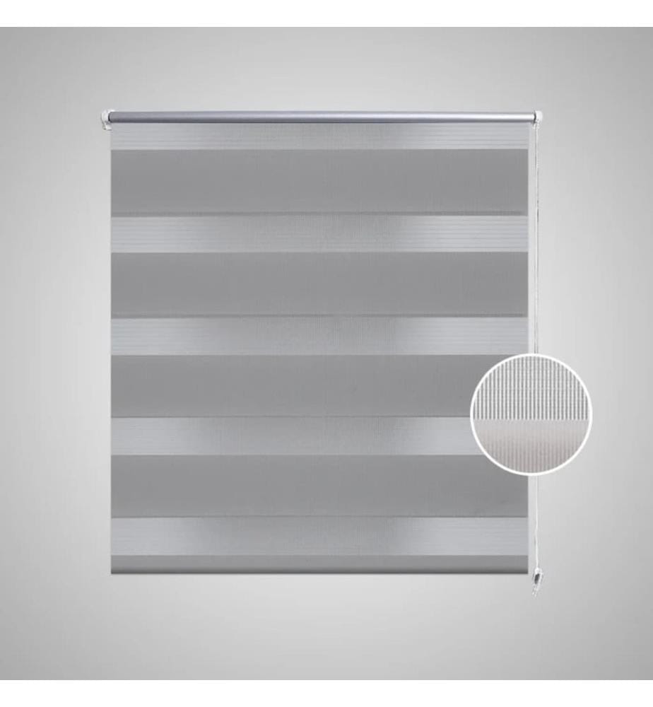 Doppelrollo Seitenzug Duo Rollo  80 x 175 cm grau