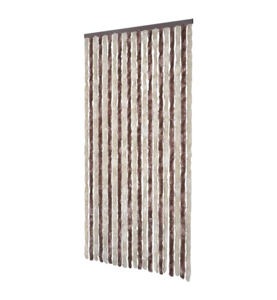 Insektenschutz-Vorhang Beige und Hellbraun 100x220 cm Chenille