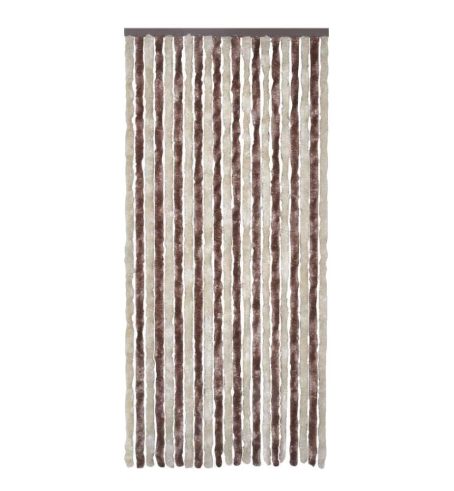 Insektenschutz-Vorhang Beige und Hellbraun 100x220 cm Chenille