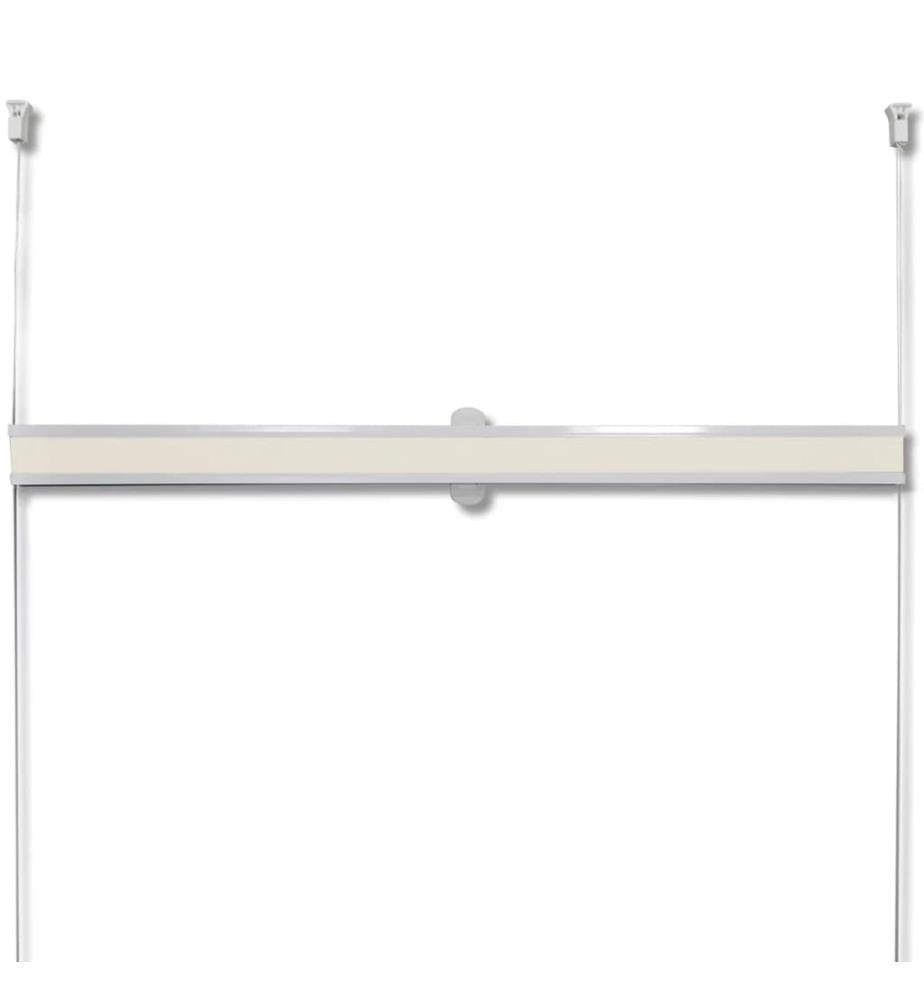 Plissee Faltrollo Rollo Jalousie klemmen 90x125cm Creme