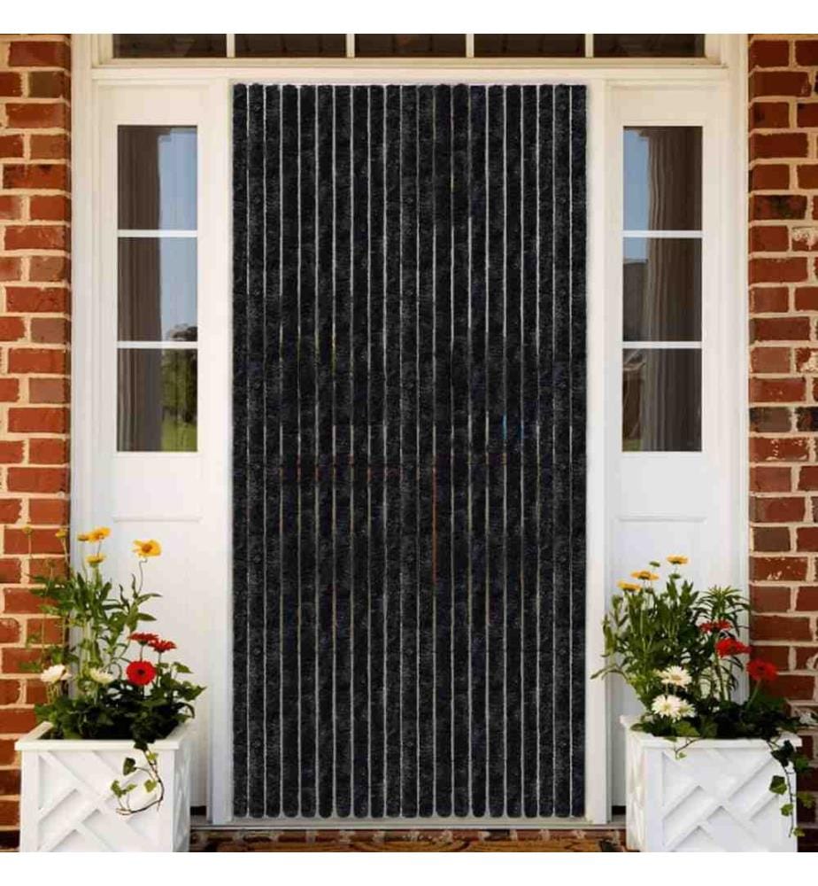 Insektenschutz-Vorhang Anthrazit 100x220 cm Chenille