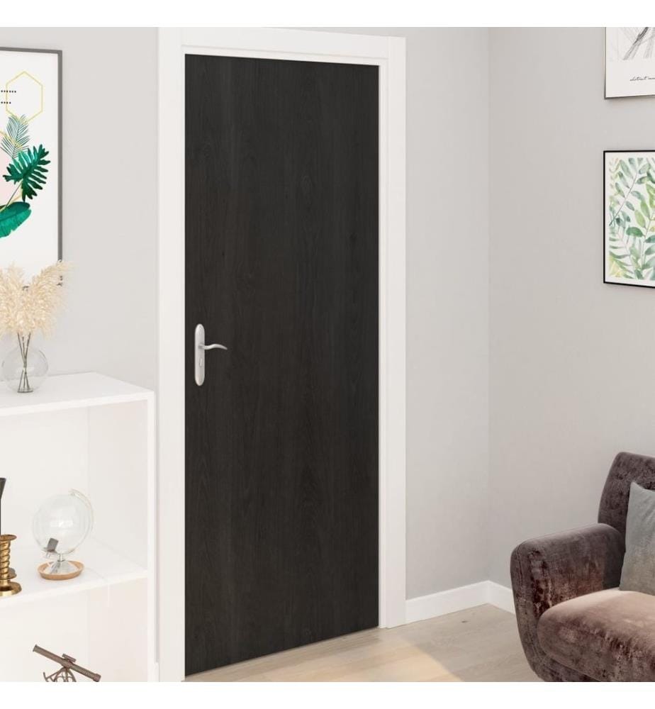 Möbelfolien Selbstklebend 2 Stk. Dunkles Holz 500x90 cm PVC