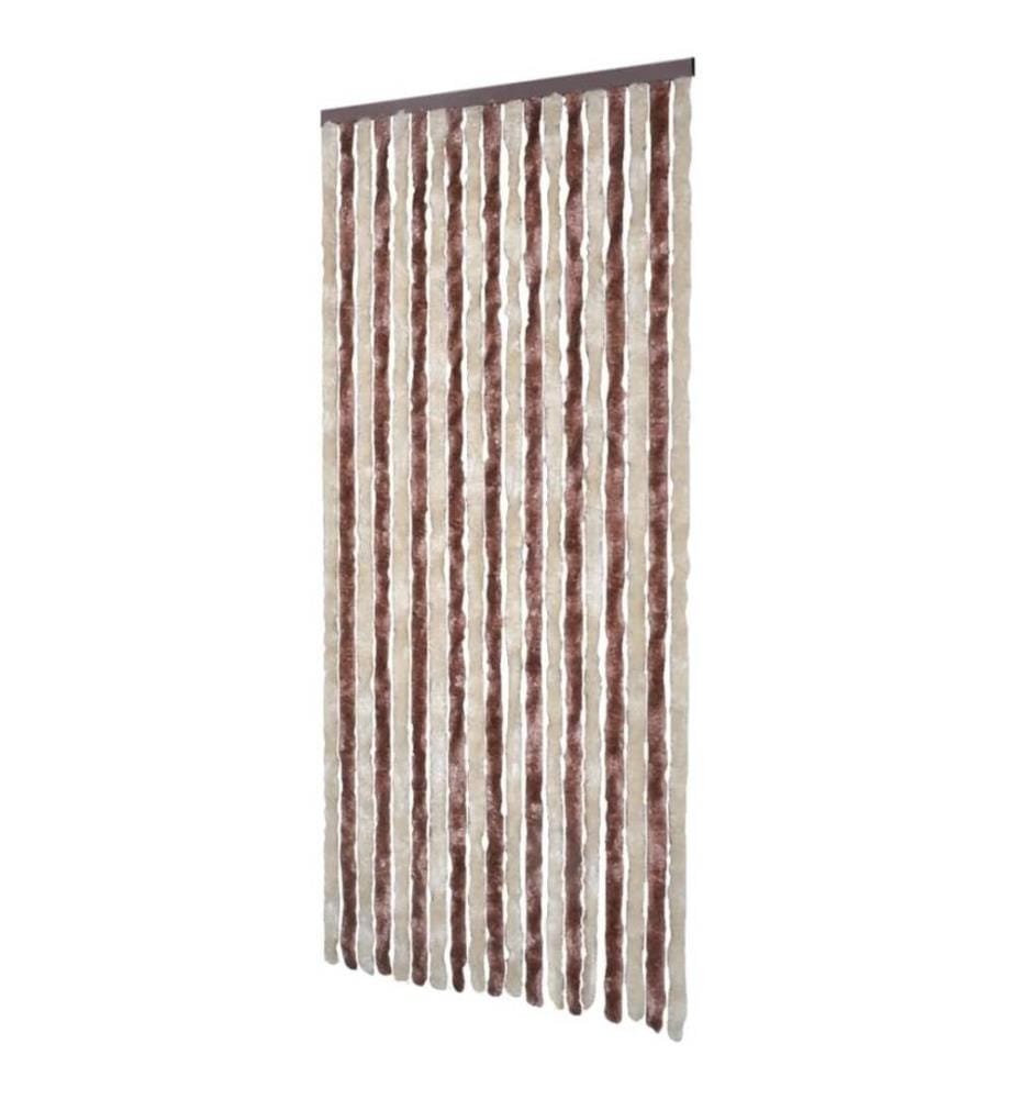 Insektenschutz-Vorhang Beige und Hellbraun 90x200 cm Chenille