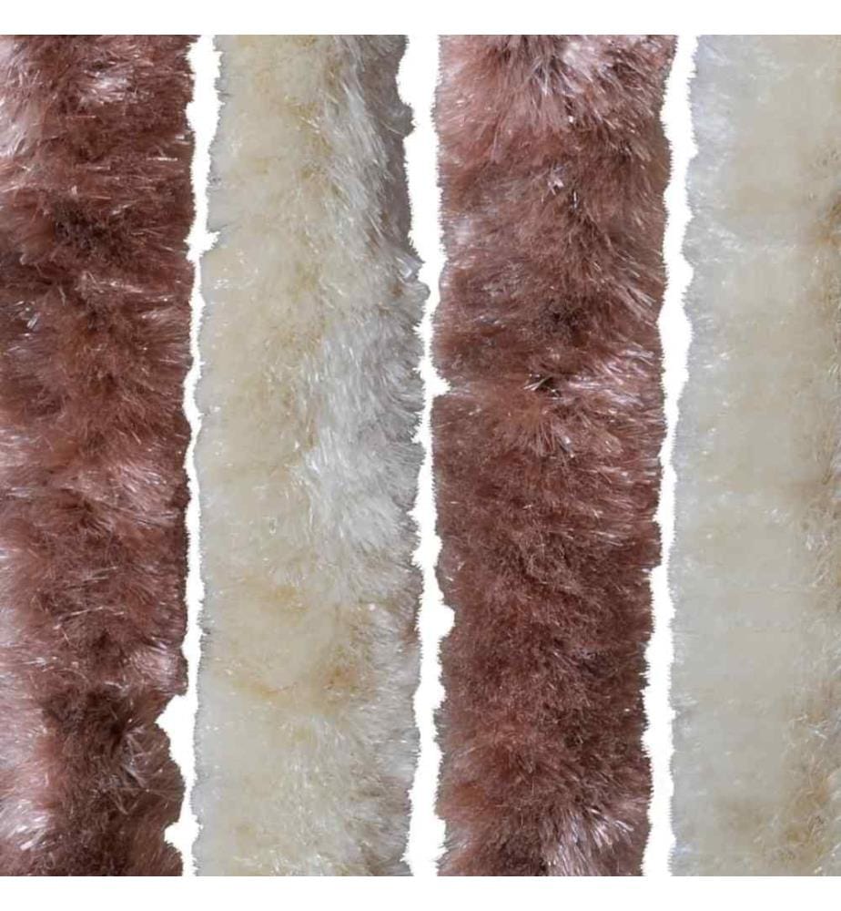 Insektenschutz-Vorhang Beige und Hellbraun 90x200 cm Chenille