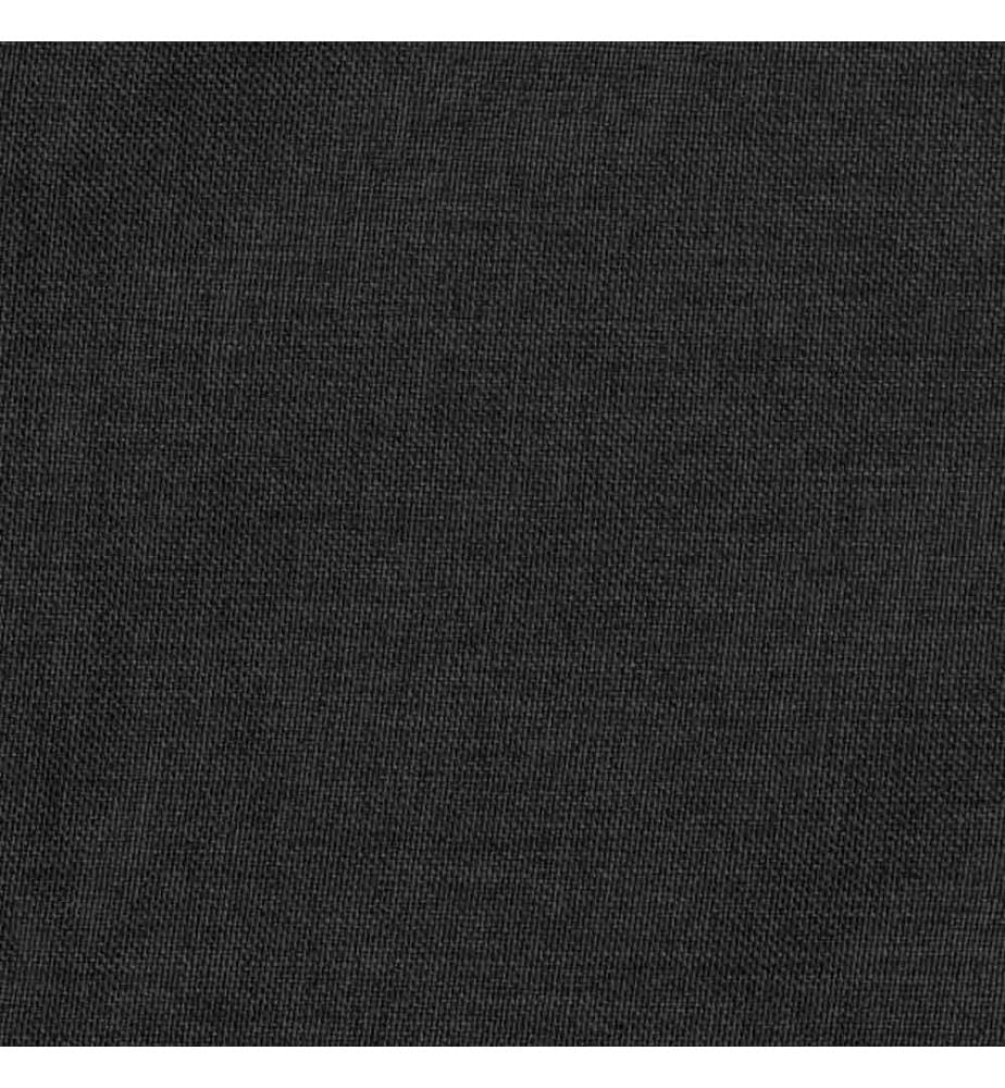 Rideaux occultants aspect lin crochet 2pcs Anthracite 140x175cm