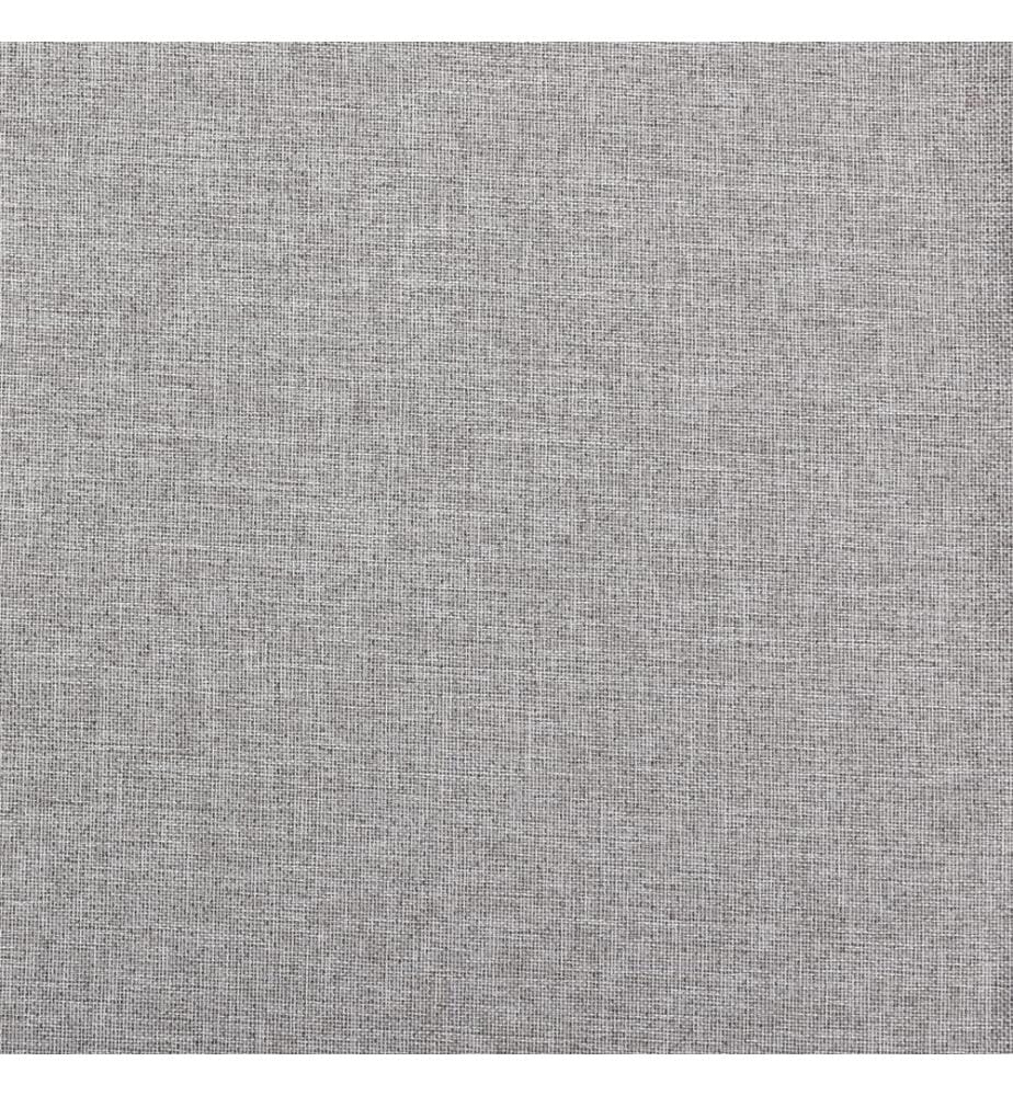 Rideaux occultants Aspect lin avec oeillets 2 pcs Gris 140x245cm