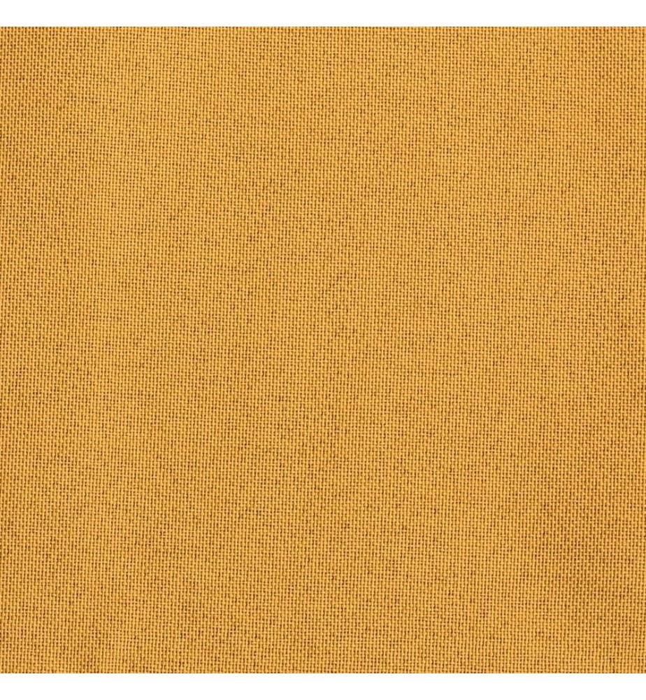 Rideau occultant d'aspect de lin avec crochets Jaune 290x245 cm