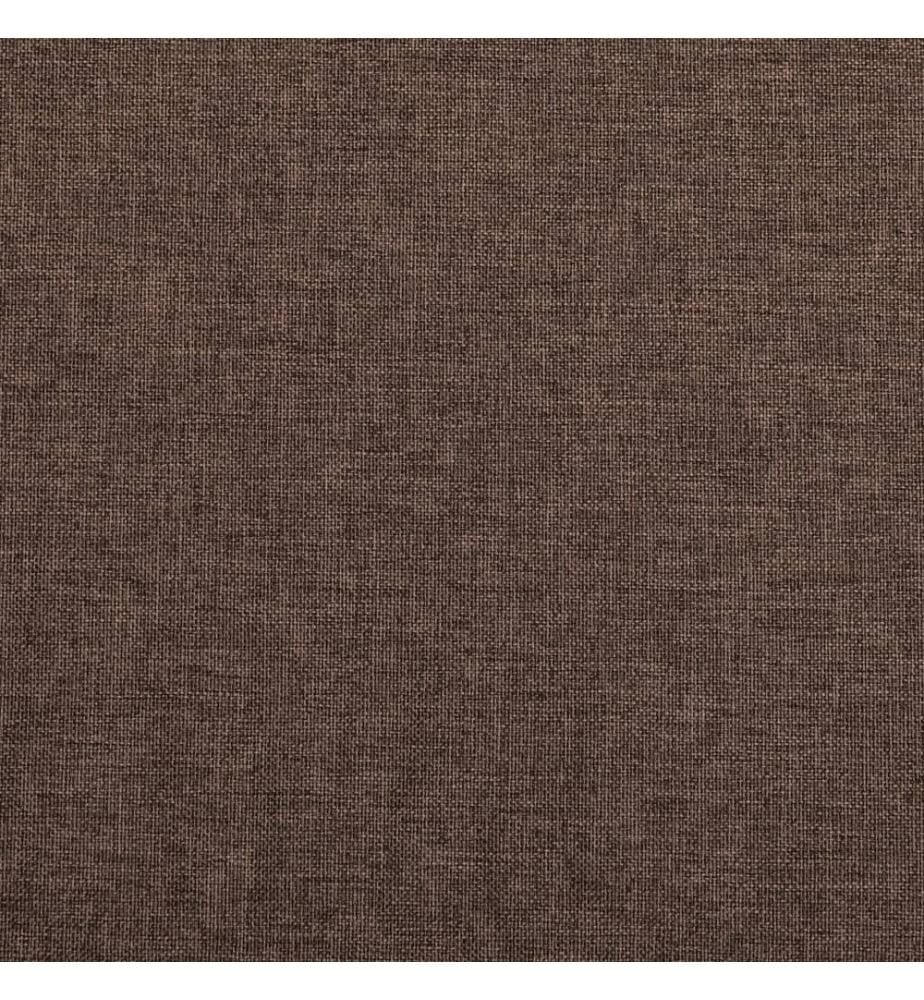 Rideau occultant d'aspect de lin avec crochets Taupe 290x245 cm