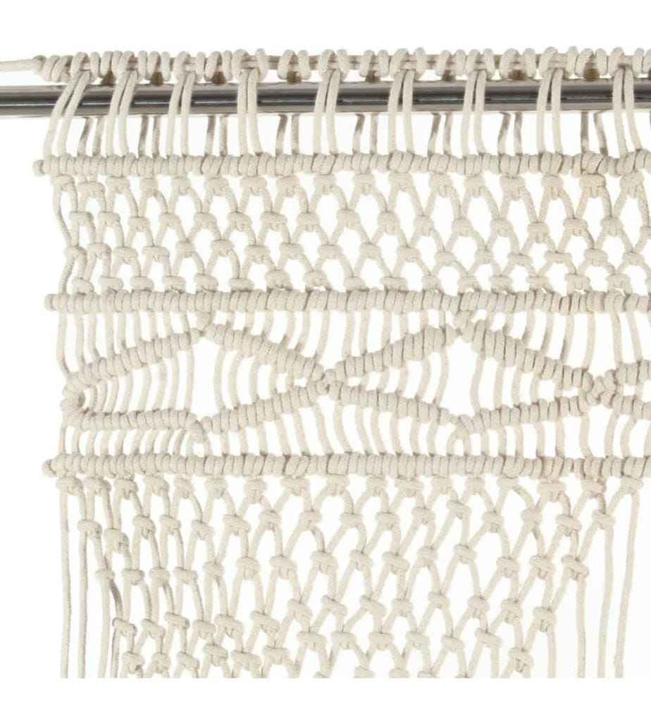Rideau en macramé 140x240 cm Coton