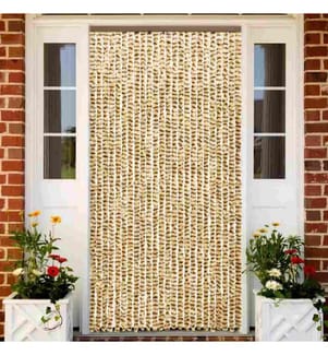 Insektenschutz-Vorhang Beige und Braun 100x220 cm Chenille