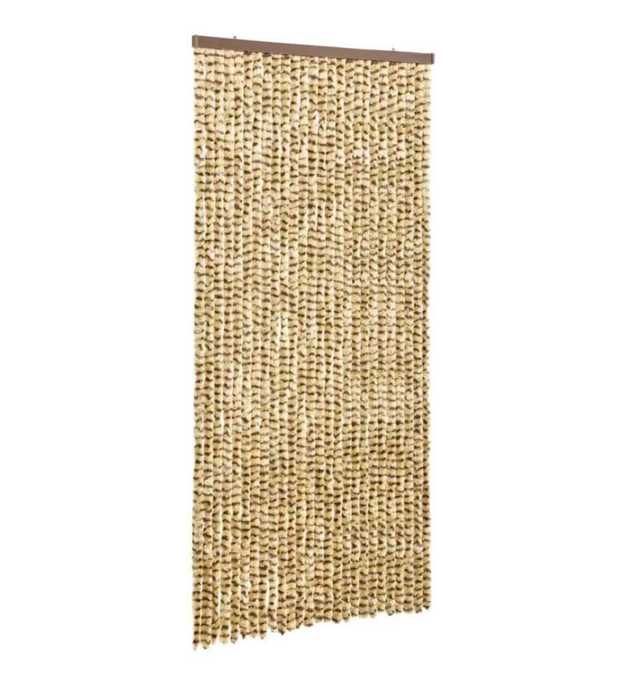 Insektenschutz-Vorhang Beige und Braun 100x220 cm Chenille