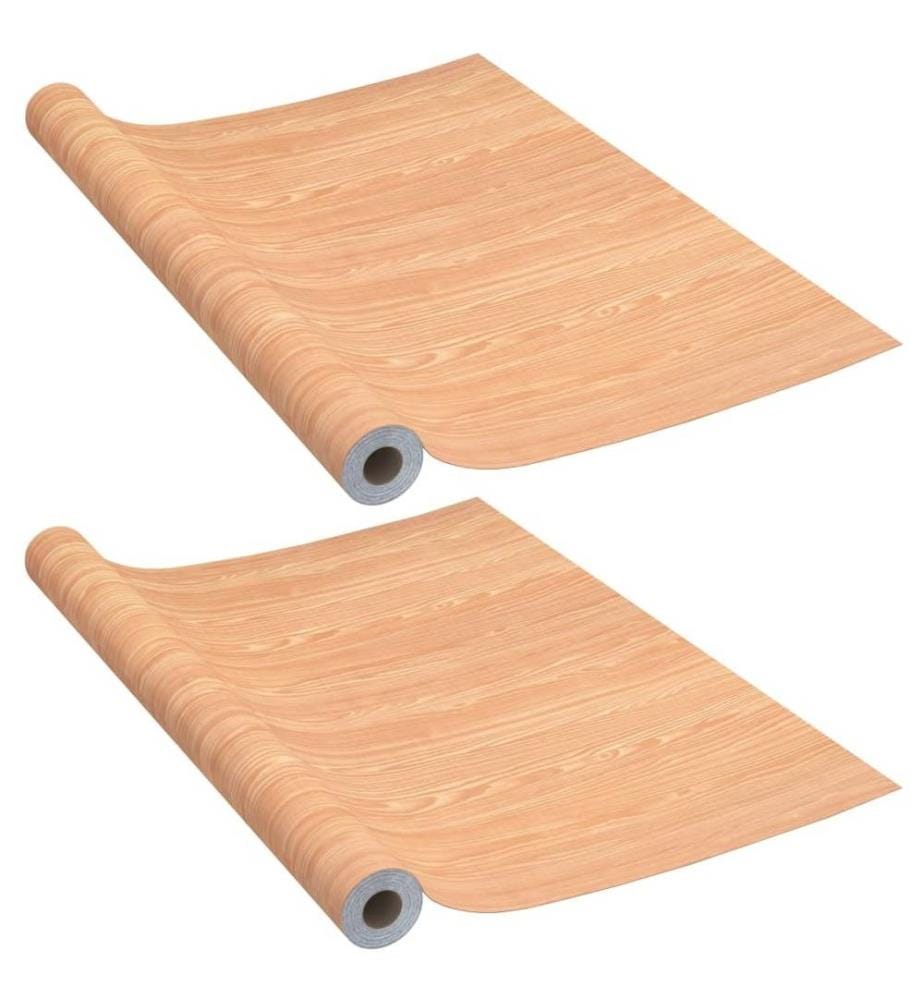 Selbstklebende Türfolien 2 Stk. Ahorn 210x90 cm PVC