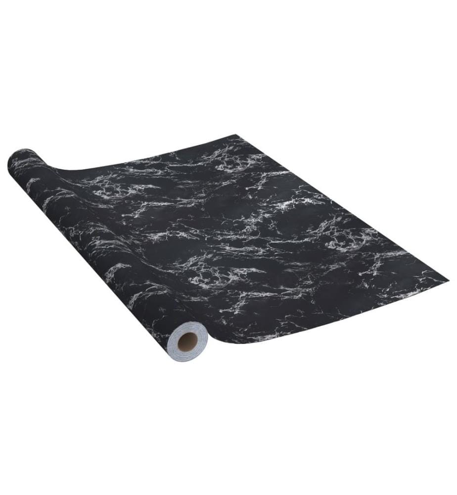 Selbstklebende Möbelfolie Schwarz Steinoptik 500x90 cm PVC