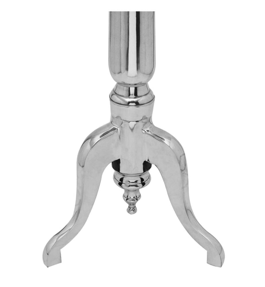 Beistelltisch Rund Aluminium Silbern