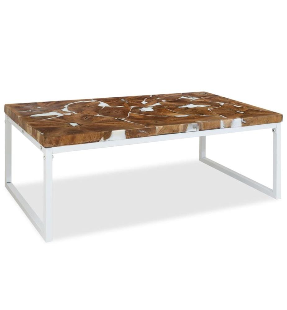 Couchtisch Teak Harz 110x60x40 cm