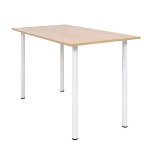 Esstisch 120×60×73 cm Eichenbraun und Weiss
