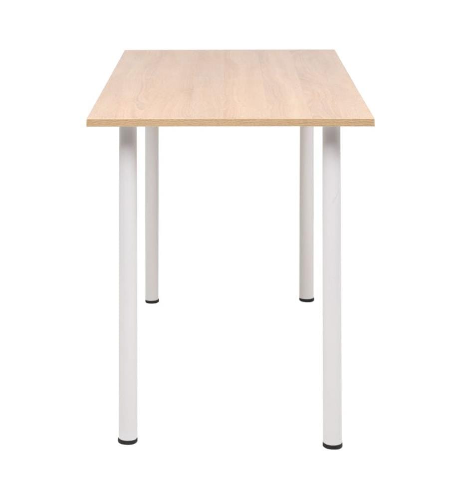 Esstisch 120×60×73 cm Eichenbraun und Weiss