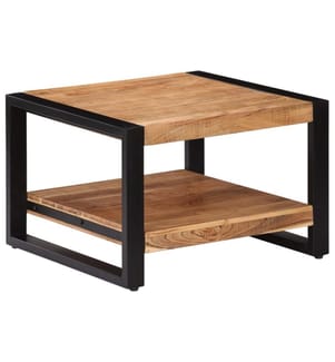 Couchtisch 60x60x40 cm Massivholz Akazie