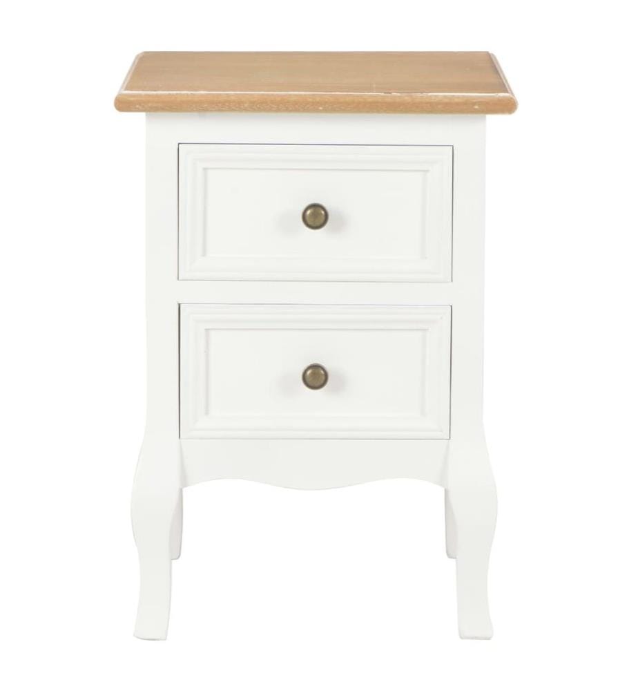 Tables de chevet 2 pcs blanc 35x30x49 cm MDF