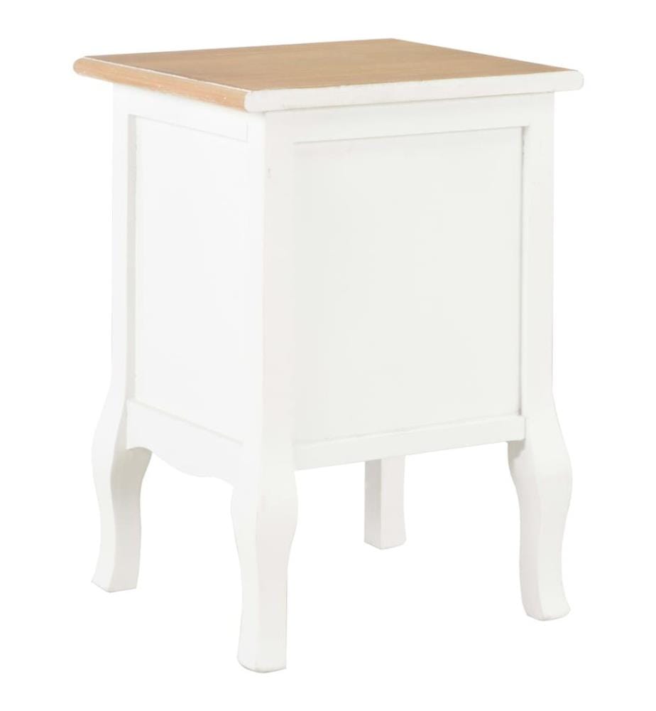 Tables de chevet 2 pcs blanc 35x30x49 cm MDF
