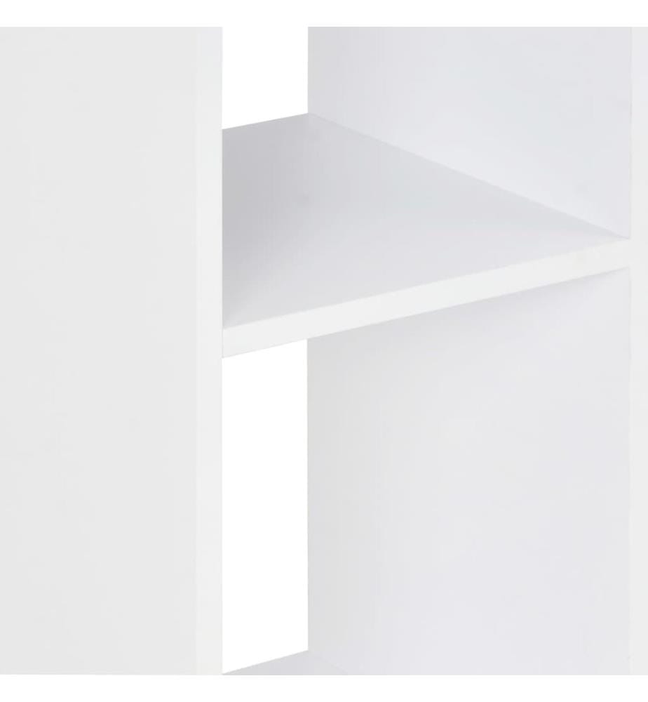 Bartisch Weiss und Sonoma-Eiche 60x60x110 cm