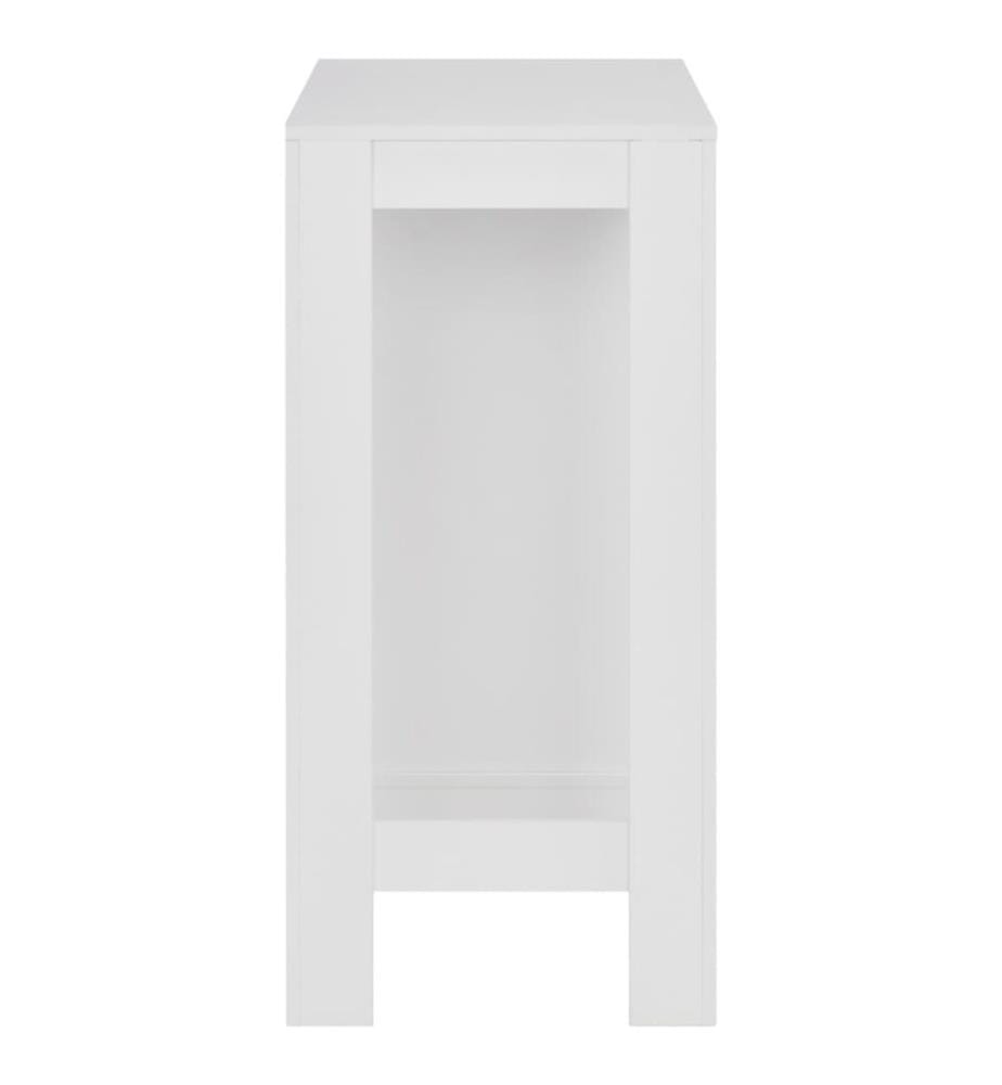 Bartisch mit Regal Weiss 110x50x103 cm