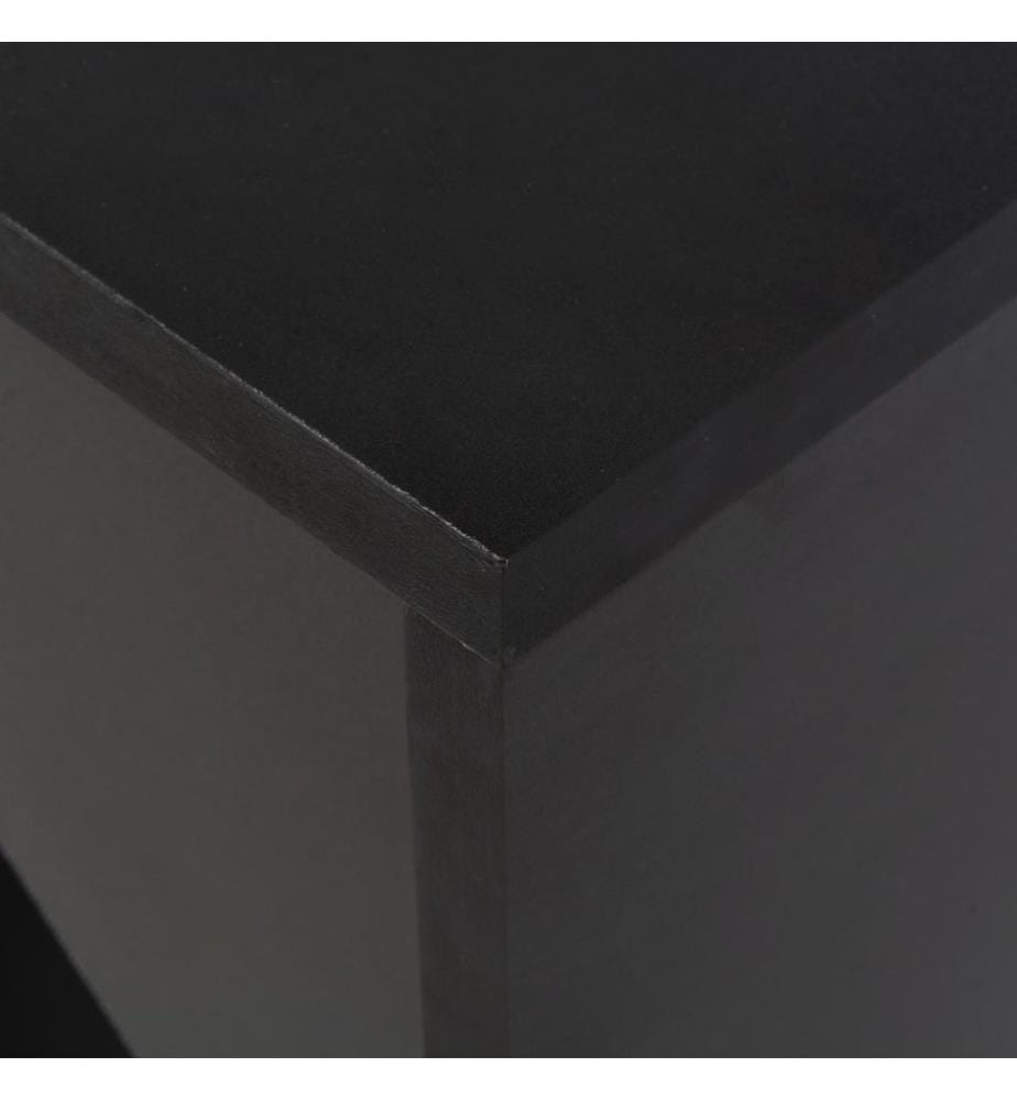 Bartisch mit Beweglichem Regal Schwarz 138x39x110 cm