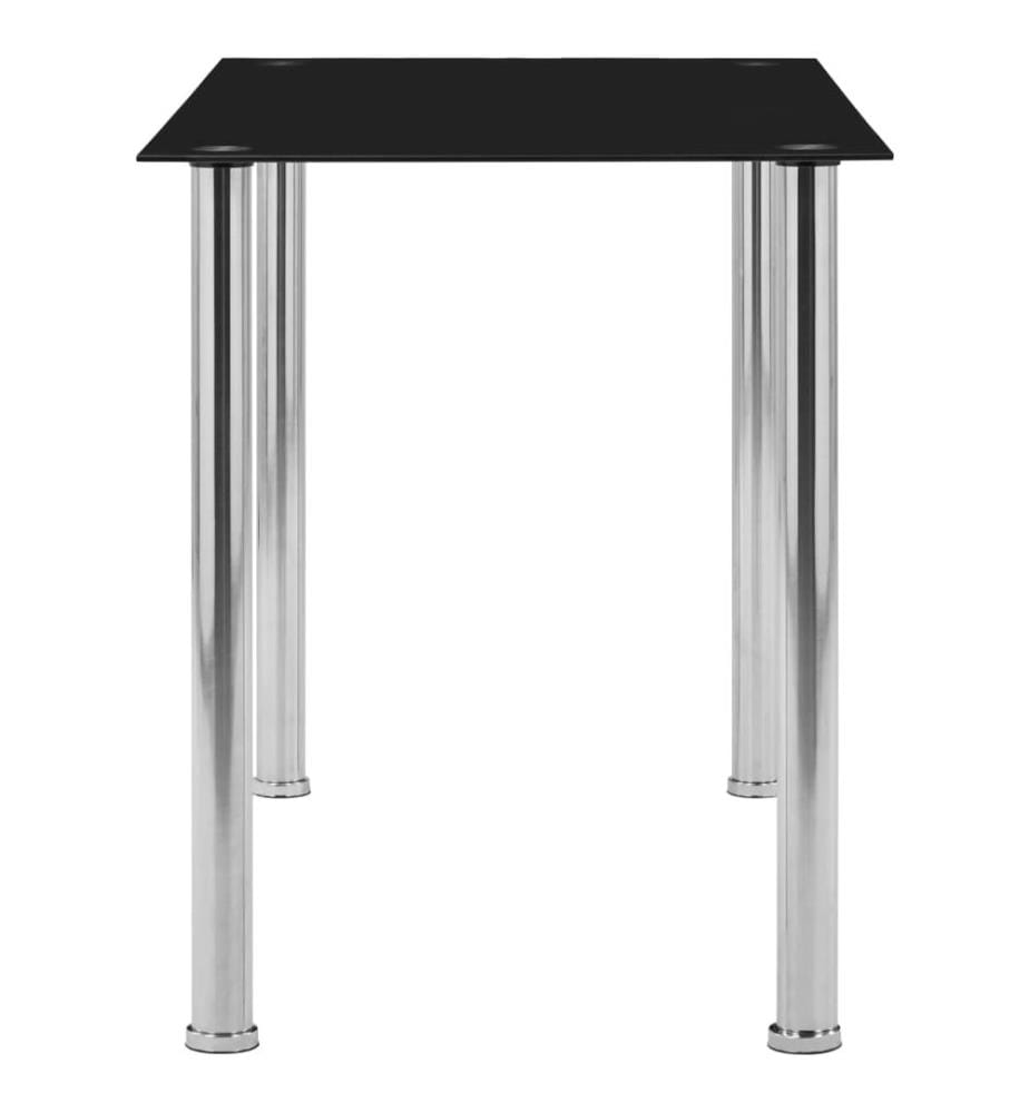 Esstisch Schwarz 120 x 60 x 75 cm Hartglas