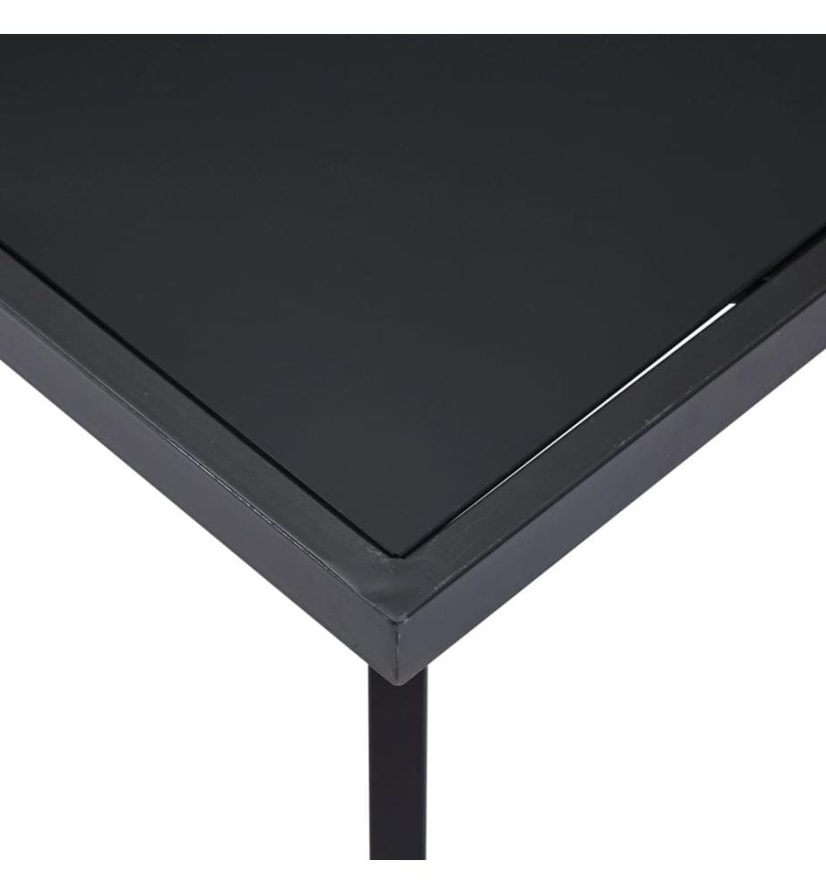 Esstisch Schwarz 160 x 80 x 75 cm Hartglas