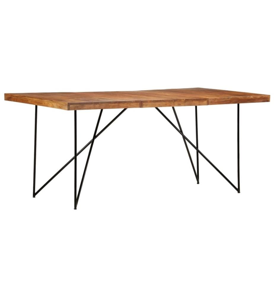 Esstisch 180 x 90 x 76 cm Massivholz Akazie