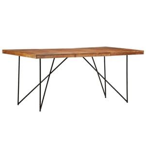 Esstisch 180 x 90 x 76 cm Massivholz Akazie