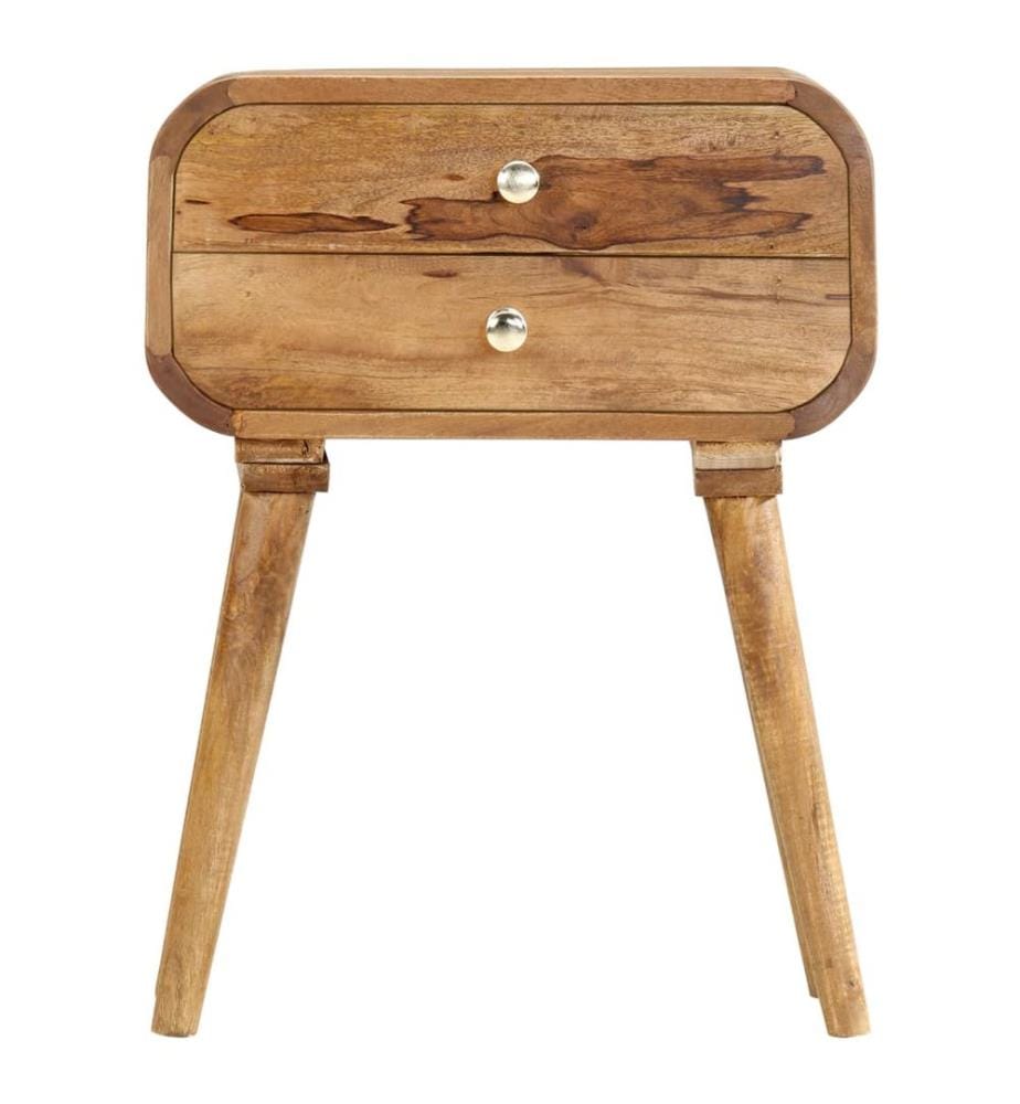 Table de chevet 43 x 30 x 58 cm Bois de manguier massif