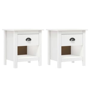 Nachttische 2 Stk. Hill 46x35x49,5 cm Massivholz Kiefer