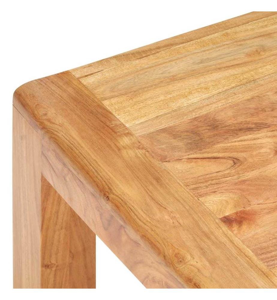 Couchtisch 110x60x35 cm Massivholz mit Honigfarbenem Finish