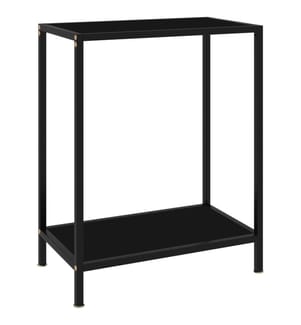 Konsolentisch Schwarz 60x35x75 cm Hartglas