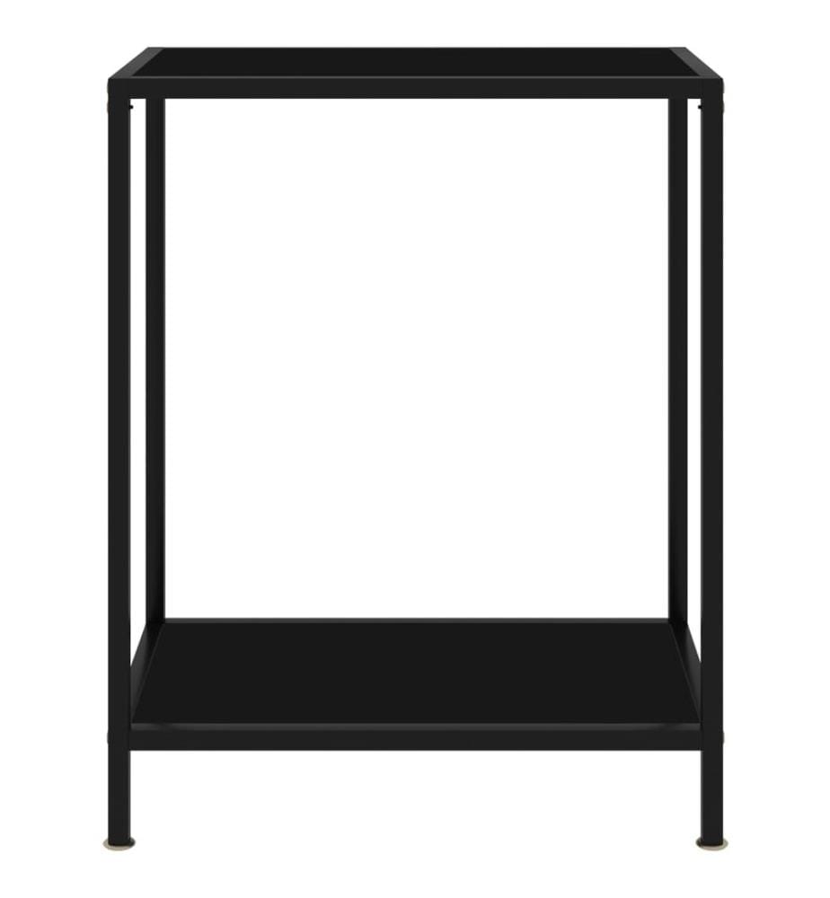Konsolentisch Schwarz 60x35x75 cm Hartglas
